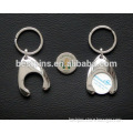 Reusable Supermarket Shopping Trolley Engraved "CHESHIRE" Coin Token Holder Keyring, High Polished